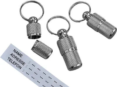 Produktbild von Adressanhänger, chromfarben, 22mm
