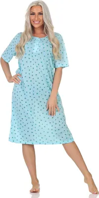 Immagine prodotto di Camicia da notte donna camicia da notte con motivo, verde/L/40