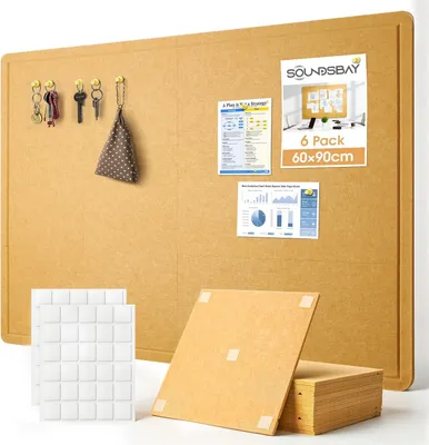 Productafbeelding van Prikbord 120 x 90 cm, vilt, zelfklevend, voor notities