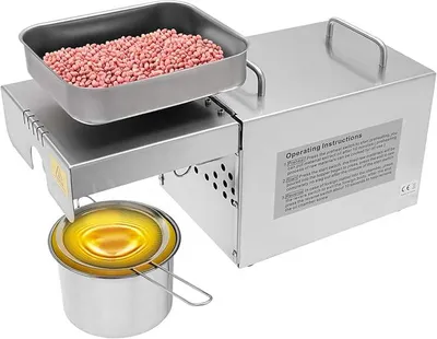 Produktbild von ölpresse, Elektrische ölpresse Edelstahl Lebensmittelqualität Digitale ölpresse Einstellbare Temperatur Abnehmbares Design 800W Geeignet für Zuhause, Fast Food Restaurant