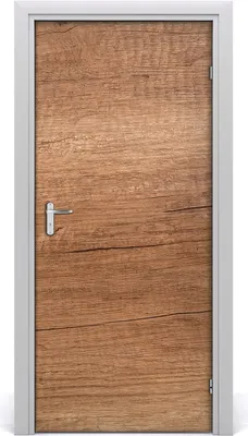 Produktbild von Tulup Türaufkleber 95x205 cm Dekorative Aufkleber Selbstklebend Wasserdichte Tapete Abnehmbar Schlafzimmer Wohnzimmer Wohnkultur - Holzuntergrund