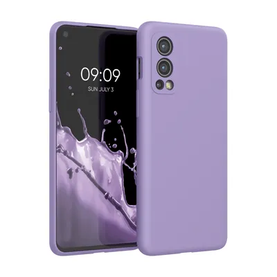 Obrázek produktu pro kwmobile pouzdro kompatibilní s pouzdrem OnePlus Nord 2 5G - silikonové pouzdro na mobilní telefon - měkký povrch pouzdra na mobilní telefon - bezdrátové nabíjení - fialová barva