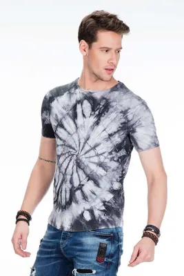 Produktbild von CT406 Herren T-Shirt mit coolem Batik-Muster