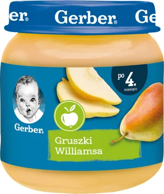 Zdjęcie produktu dla Nestle 5900452072448, Gruszka, 125 g, Słoik, 4 mies., Barwnik, Środek konserwujący, 266 kJ
