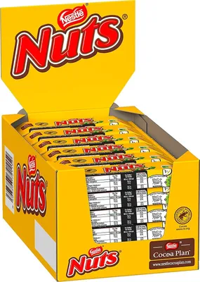 Produktbild von KIOSK BOX Nestle Nut´s gelb 24 Riegel á 42 Gramm