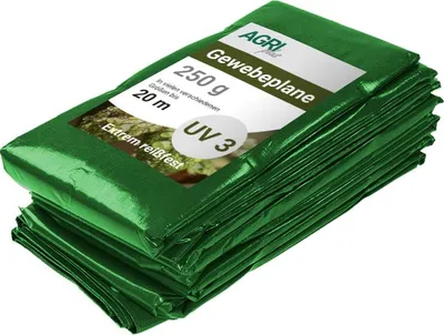 Obrázok produktu pre AGRIplus 17234061 AGRIplus textilná plachta s očkami, 4 x 6 m, zelená, 250 g/m²