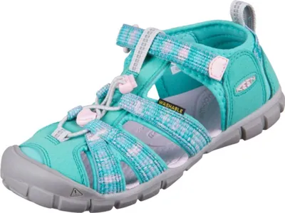 Produktbild von KEEN Seacamp Kinderschuhe Mädchen Halbschuhe Klett Sandale Türkis Freizeit, Schuhgröße:38 EU