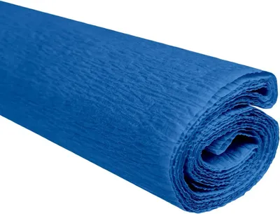 Image de Lot de 10 rouleaux de papier crêpé bleu 50 x 200 mm - TYMOS