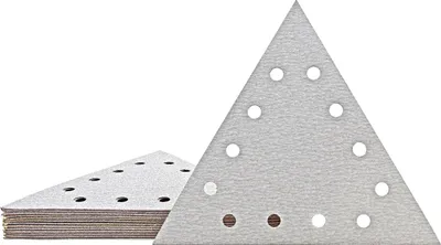 Produktbild von MioTools Shark Klett-Schleifscheiben, 290 x 250 mm, 12-Loch, f. Trockenbauschleifer, Normalkorund (25 Stk.) K80