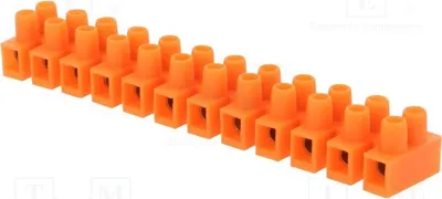 Obrázek produktu pro 1x Svorkovnice 10 mm², 57 A, 400 V, šroubové připojení, počet pólů: 12, počet svorek: 24, typ: E.4034P