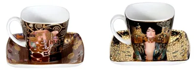 Produktbild von 2er Set Espressotassen von Gustav Klimt - Judith I und Die Erfüllung