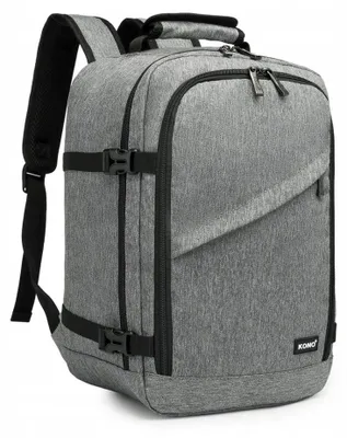 Produktbild von Kono Handgepäck Rucksack für Ryanair Grau 40x30x20 Expander