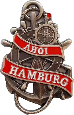 Produktbild von Metallmagnet Hamburg AHOI Anker Steuerrad