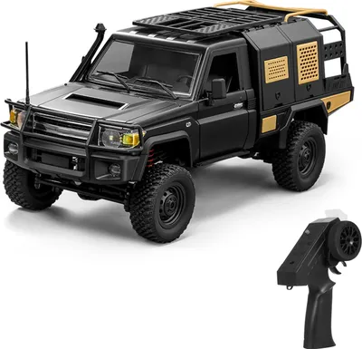 Obrázek produktu pro Dálkově ovládané auto, terénní pásové vozidlo 2,4 GHz 4WD se světly, elektrický pickup 1:12, hračka pro dospělé a děti