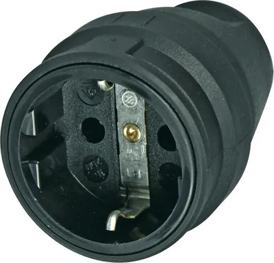 Produktbild von Schuko-Kupplung, schwarz
