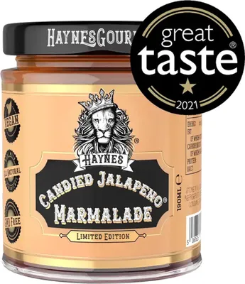 Produktbild von Haynes Gourmet Candied Jalapenos – Süß-würziger Aufstrich aus England