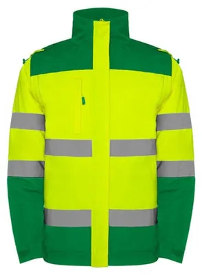 Produktbild von Roly Workwear - "Epsylon" Parka Signalkleidung für Herren LT5978 (M) (Gartengrün/Fluoreszierendes Gelb)