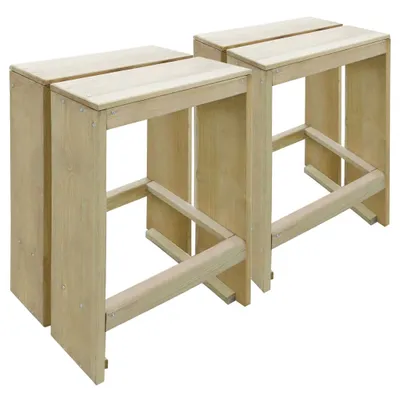 Produktbild von Garten-Barhocker 2 Stk. Imprägniertes Kiefernholz