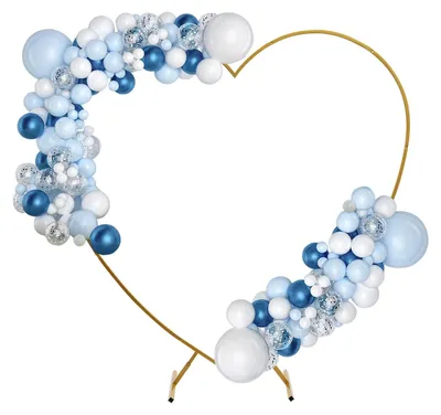Produktbild von Hochzeitsbogen – Metallrahmen, 2m x 2,1m, für Dekoration mit Ballons und Blumen