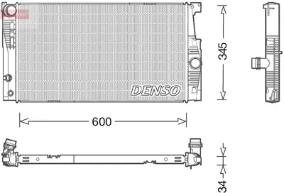 Produktbild von DENSO DRM05005 Kühler Wasserkühler Motorkühler für BMW 5 Touring (F11) 5 Limousine (F10) 5 GT (F07)