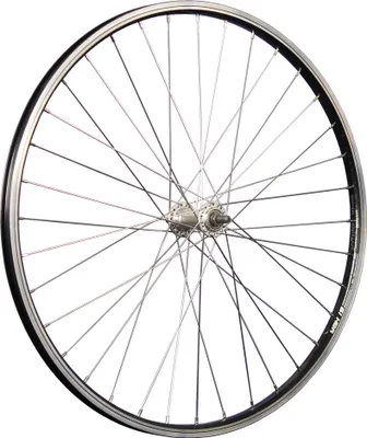Produktbild von 24 Zoll Vorderrad Laufrad Fahrrad Kastenfelge Aluminium Alufelge Felge Vorderfelge mit Muttern Silber