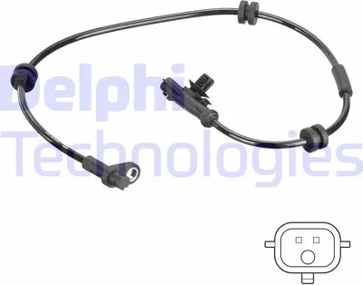 Produktbild von DELPHI ABS Sensor Raddrehzahl Hinten für FORD Fiesta Mk6 Schrägheck (JA8, JR8) SS20766