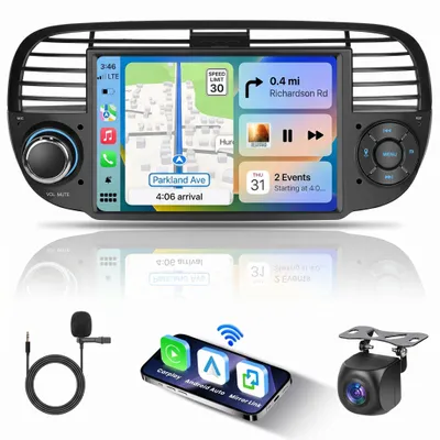 Productafbeelding van 2+64G Carplay autoradio 2007-2015, 7 inch Bluetooth met GPS/WiFi/FM/RDS