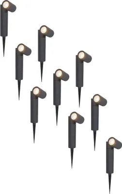 Image de HOFTRONIC - Spot à piquet LED Pinero 4W 345lm 4000K IP65 Noir Dimmable