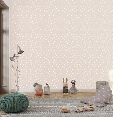 Zdjęcie produktu dla DECO WALLS Fototapeta do pokoju dziecięcego Wzór w kropki - Wyjątkowa trwałość XXL 148x220 cm