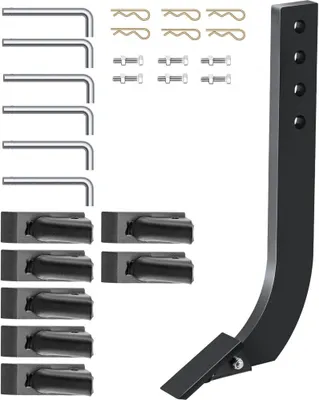 Obrázok produktu pre 18'' - Skripaľová rukoväť - 4-zubá rukoväť škrabky so 4 otvormi - Skripaľová rukoväť - 6 kusov.