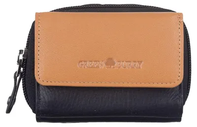 Produktbild von GREENBURRY Geldbörse Duett RV-Mini Wallet RFID Black / Tan schwarz