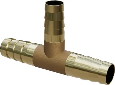 Image de Mexen BRASS raccord en T pour tuyau en laiton 6 x 6 x 6 mm - W97428-060606