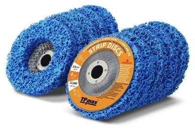 Productafbeelding van Abisolatie-schijven, Poly-Schleif, 10,2 cm, 10 stuks, blauw, voor haakslijpmachines