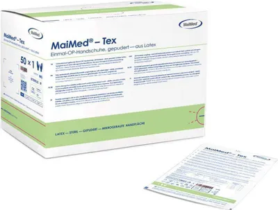 Produktbild von 4x MaiMed-Tex-steril Gr. 8, 50 Paar/Box | Box (50 Stück)