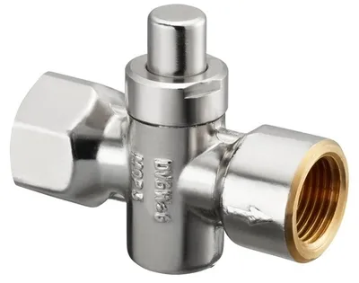 Immagine prodotto di Manometro Oventrop a pulsante in ottone nichelato DN 15