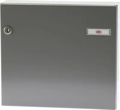 Produktbild von RENZ Tür-Durchwurfbriefkasten SERIE 17, 370 x 330 x 100 mm, Stahl RAL 9007