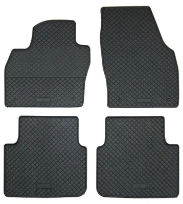 Gummifußmatten Set 4-teilig für Skoda Scala + Kamiq (2019-), schwarz