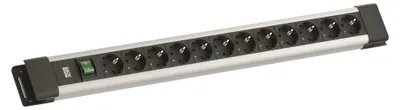 Zdjęcie produktu dla BACHMANN CONNECTUS 12xCEE7/3, 1xswitch 2.0m CEE7/7 szary