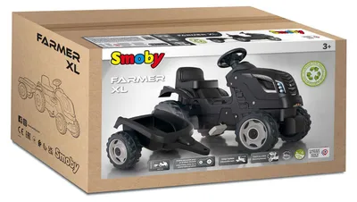 Produktbild von Smoby 710131, Traktor, 3 Jahr(e), Kunststoff, Schwarz, Grau