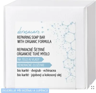 Obrázek produktu pro Soaphoria Dermacare Reparační organické tuhé mýdlo pro účinnou relipidaci 150 g