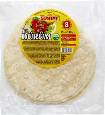 Produktbild von SUNTAT Dürüm-Weizentortilla (25cm) 480g