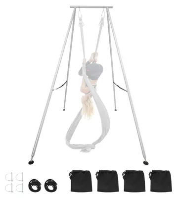 Obrázok produktu pre Stojan na jogu – výška 291 cm – nosnosť 250 kg – oceľ – multifunkčný stojan na hojdaciu sieť