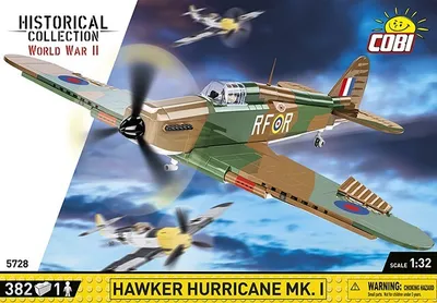 Zdjęcie produktu dla COBI Hawker Hurricane Mk.I, Zestaw do budowania, 382 szt.