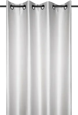 Obrázok produktu pre STOF | Záclona - 140x260 cm - Strieborná - Elegantná štruktúra - Praktické uchytenie na očko