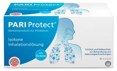 Produktbild von PARI Protect® Inhalationslösung - isoton mit Ectoin, 60 x 2,5 ml – PARI Protect Inhalationslösung 60 x 2,5 ml