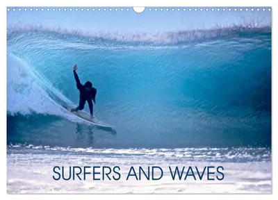 Produktbild von SURFER UND WELLEN (Wandkalender 2027, Format DIN A3, Querformat), CALVENDO 12-monatiger Wandkalender