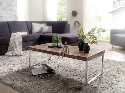 Produktbild von Couchtisch Massivholztisch NUKA 120x60x40 cm Holz Sheesham