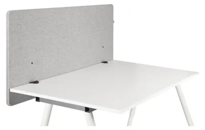 Produktbild von hjh OFFICE Tischtrennwand FLEXMIUT D 120 Trennwand Schreibtisch Raumteiler Indoor 62.0 x 120.0 x 2.0 cm