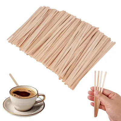1000 Holz-Kaffeerührstäbchen, 14 cm, umweltfreundlich
