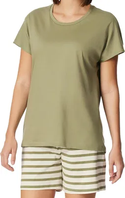 Produktbild von Schiesser Damen Schlafanzug kurz Gr. 36  linde
